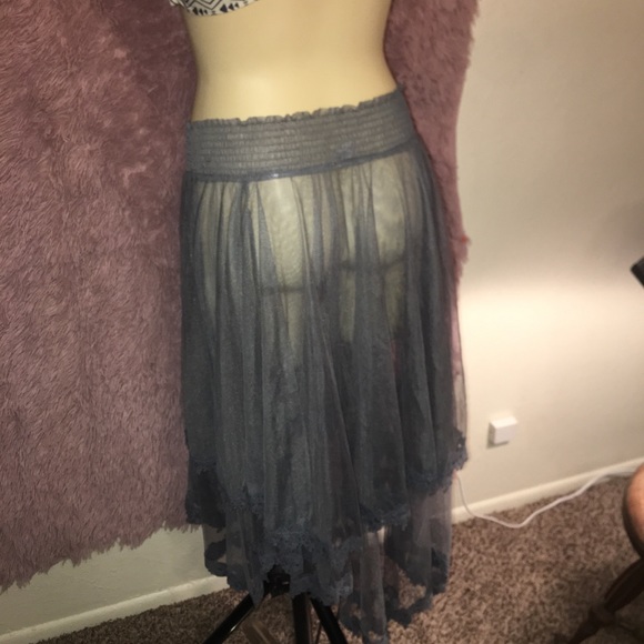 Free people gray skirt - Picture 3 of 5